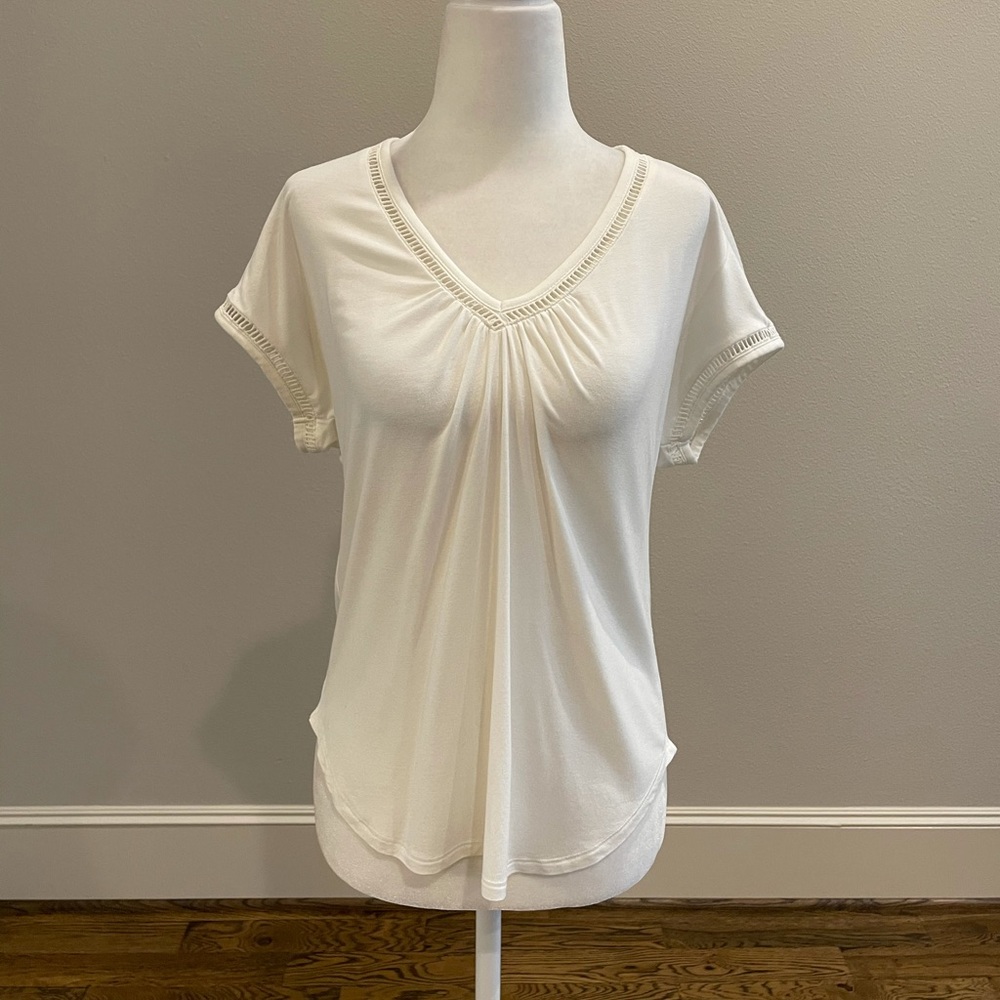 Anthropologie Meadow Rue ivory top - Picture 4 of 10
